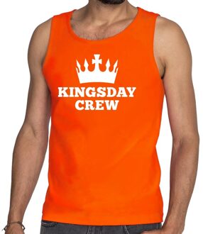 Oranje Kingsday crew tanktop / mouwloos shirt - Singlet voor heren - Koningsdag kleding S