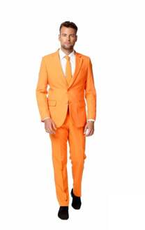 Oranje kostuum inclusief stropdas 52 (xl)