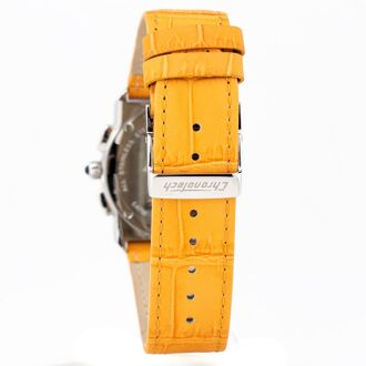 Oranje Leren Horloge