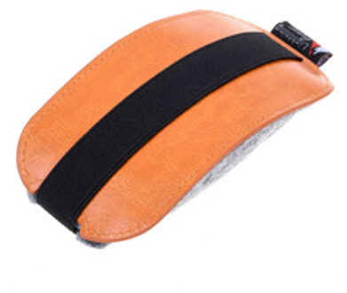 Oranje Pu Mouse Pouch Case Muizen Case Opbergtas Voor Apple Magic Mouse Computer Dekking
