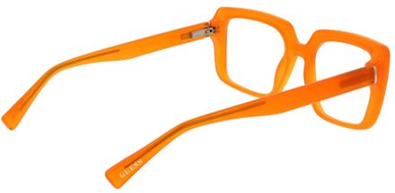 Oranje RVS Brillen (Monturen) - maat