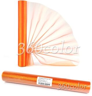 Oranje Sheer Organza Roll 5M X 29Cm Bruiloft Decoratie Stoel Bow Sash Tafelloper Swag