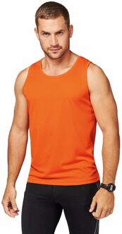 Oranje sport singlet voor heren 2XL (44/56)