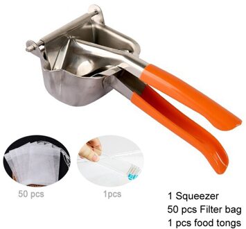 Oranje Suikerriet Sap Keuken Fruit Gereedschap Handleiding Sap Squeezer Rvs Citruspers Hand Juicer Granaatappel roestvrij staal