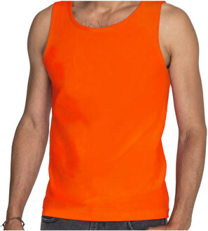 Oranje tanktop / hemdje - heren - EK / WK voetbal supporter / Koningsdag - katoen - mouwloos t-shirt / tanktops / singlet 2XL