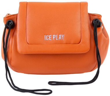 Oranje Toggle-Detail Schoudertas ICE Play , Orange , Dames - ONE Size