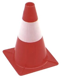 Oranje witte verkeerskegel pion voor signalering afzettingen of sport 30 cm