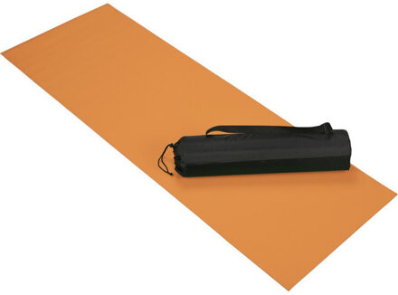 Oranje yoga/fitness sportmat 60 x 170 cm - Fitnessmat