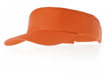 Oranje zonneklep voor volwassenen