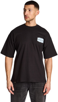 Orbit T-shirts Heren - Zwart - Maat L - Katoen Jersey Black