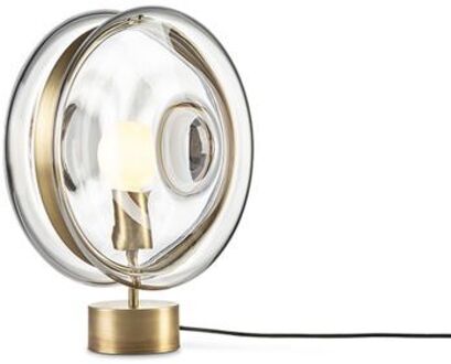 Orbital Tafellamp - Maan helder - Patina goud Transparant