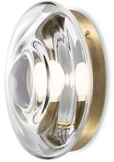 Orbital Wandlamp/Plafondlamp - Maan helder - Patina goud Transparant
