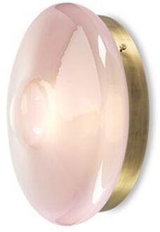 Orbital Wandlamp/Plafondlamp - Venus roze - Patina goud