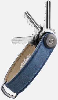 Orbitkey 2.0 Waxed canvas navy blue Blauw