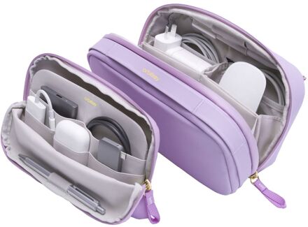 Orbitkey 2-in1 Tech Pouch lilac Paars - H 14 x B 33 x D 8 cm