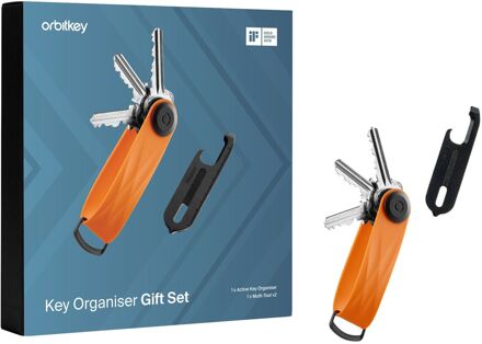 Orbitkey Active All Black + Multi Tool V2 Gift Set tangerine-black Etui Multicolor
