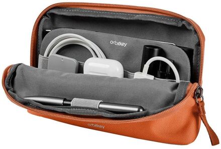 Orbitkey Desk Pouch terracotta Oranje - H 12 x B 22 x D 5 cm