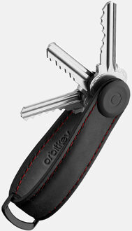 Orbitkey Sleutelhangers Orbitkey Leather Leer - zwart