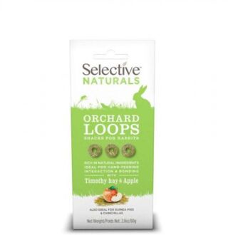 Orchard Loops - Konijnensnack & Knaagdiersnack - Timothy hooi & cranberry - 80 gram