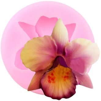 Orchidee Bloem Silicone Mold Wedding Cake Decorating Gereedschap Diy Cupcake Topper Fondant Mallen Snoep Klei Chocolade Gumpaste Mallen