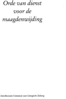 Orde Van Dienst Voor De Maagdenwijding - ICL