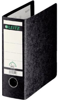Ordner Leitz A5 77mm staand karton zwart Marmer