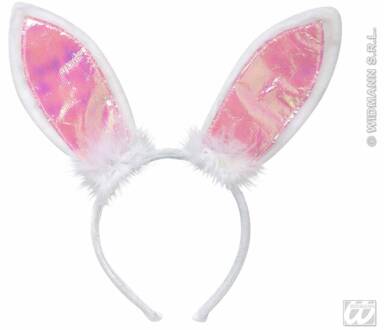 Oren Konijn Roze, Wit - Transparant