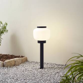 Orfeas sokkellamp, zwart/wit, aluminium, Ø 24 cm zwart, wit