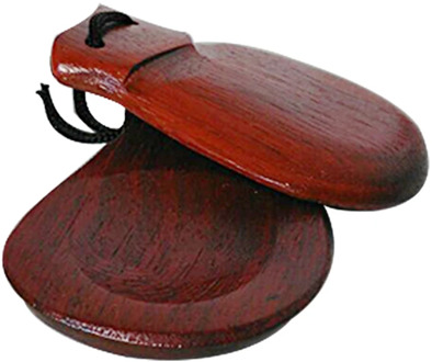 Orff Instruments Durable Wooden Clapper Castanet Hand Percussion Instrument