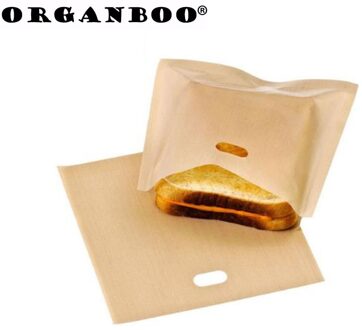 ORGANBOO 5 stks/set Broodrooster Zakken voor Gegrilde Kaas Sandwiches Bakken Gebak Gereedschap Herbruikbare non-stick Gebakken Toast Broodzakken