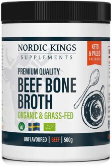 Organic Beef Bone Broth Premium - Grass Fed - Collageen - 500mg
