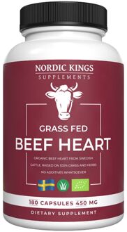 Organic Beef Heart - Grass Fed Runderhart - 180 capsules
