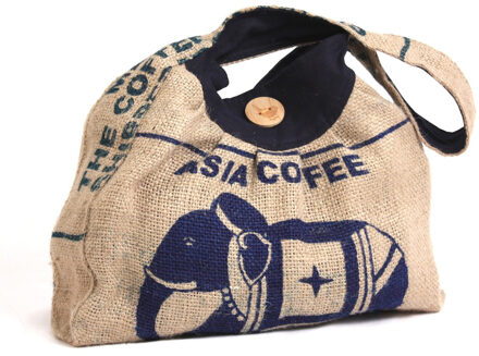 Organic Coffee Shoulder Bag Multi - 48,5 cm x 35,5 cm