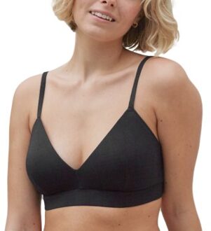 Organic Cotton Triangle Bra Zwart,Wit,Roze,Beige - X-Large