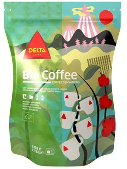 Organic natural ground coffee, Delta 220g