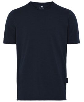 Organic Wool Crew Neck T-shirt Blauw - Small,Medium,Large,X-Large,XX-Large