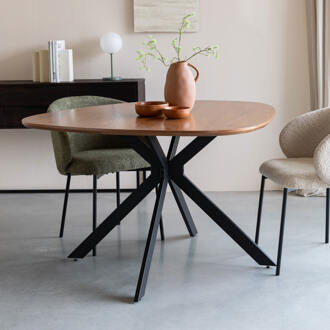 Organische Eettafel 'Lissete' MDF, 110 x 110cm