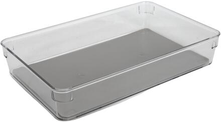 Organiser kunststof 25x16x5cm transparant