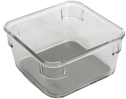 Organiser kunststof 9x9x5cm transparant