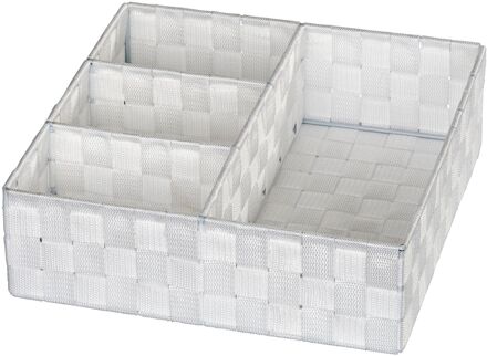 Organizer Adria 26 X 6,5 X 17 Cm Polypropyleen Wit