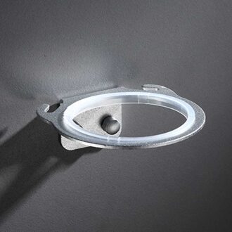 Organizer Bolt Insert Föhn Houder Met Binnenring Aluminium Wandmontage Home Hotel Non Slip Slaapkamer Vaste Ondersteuning zilver