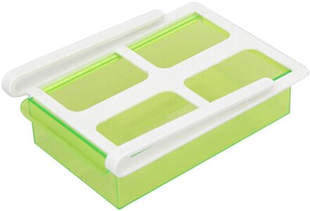 Organizer Koelkast Vriezer Koelkast Opslag Rack Plank Lade Handig Organizer Voor Keuken # Yj groen