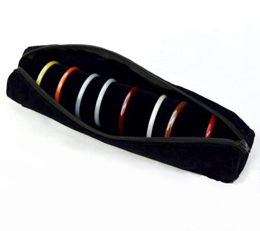 Organizer Zwart Fluwelen Sieraden Display Reizen Roll Tas Draagbare Opslag Case Voor Armband Armband Horloge Chain Stand Houders Rack