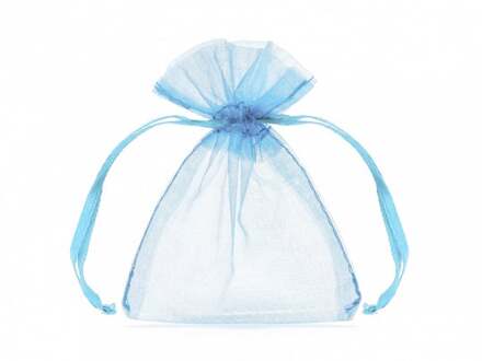 Organza Zakjes Lichtblauw 10cm 20st