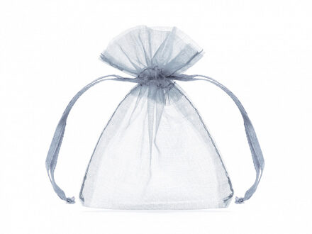 Organza Zakjes Zilver 10cm 20st