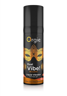 Orgie Dual Vibe! Kissable Liquid Vibrator - Sex On The Beach - 0.5 fl oz / 15 ml