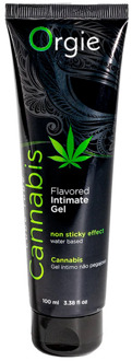 Orgie Lube Tube Cannabis - Waterbased Lubricant - 3 fl oz / 100 ml