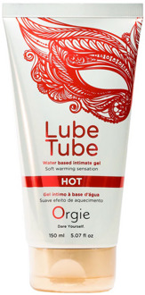 Orgie Lube Tube Hot - Waterbased Lubricant met een Warming Effect - 5 fl oz / 150 ml