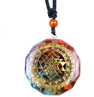 Orgonite Hanger Om Symbool Ketting Chakra Healing Energie Ketting Meditatie Sieraden Handgemaakte Kristallen