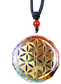 Orgonite Hanger Om Symbool Ketting Chakra Healing Energie Ketting Meditatie Sieraden Handgemaakte Kristallen